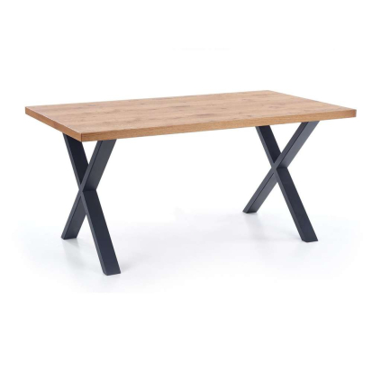 Jídelní stůl Xavier, dub / černá