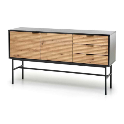 Komoda Murano, dub artisan / černá