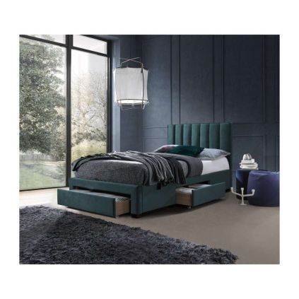 Postel Grace 120 x 200 cm, tmavě zelená