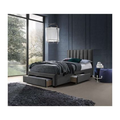 Postel Grace 120 x 200 cm, šedá