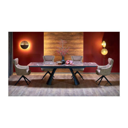 Jídelní stůl Trifos, černý mramor