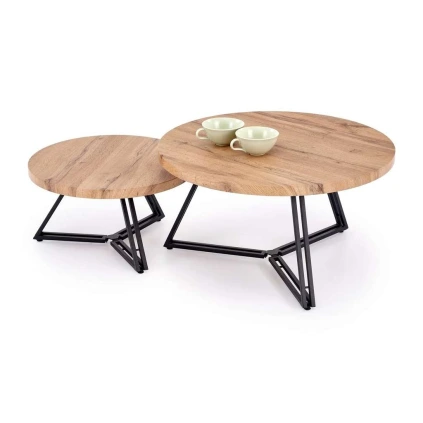 Konferenční stolek Aetos, dub zlatý / černá