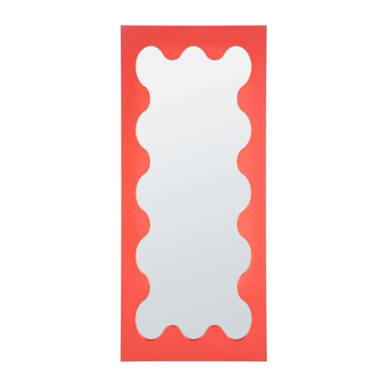 Zrcadlo Oblico, červená