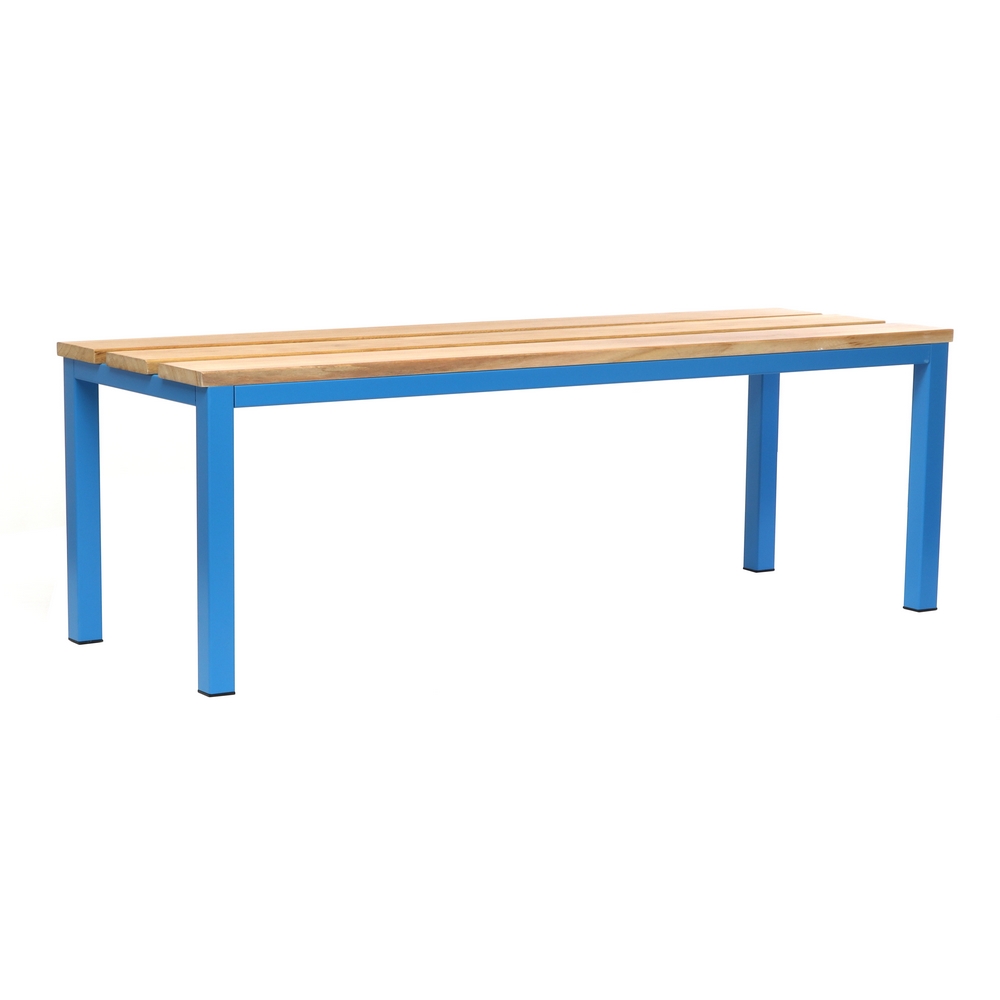 Rauman Lavice do šatny 150 x 35 x 45 cm, modrá - RAL 5012