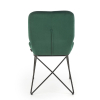 Jídelní židle Kord, zelená / černá