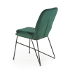 Jídelní židle Kord, zelená / černá