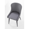 Jídelní židle Kurt, šedá / černá