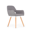 Jídelní židle Leroy, šedá / buk