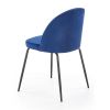 Jídelní židle Lucy, modrá / černá (výprodej)
