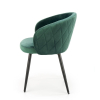 Jídelní židle Meta, zelená / černá