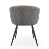 Jídelní židle Meta, šedá / černá