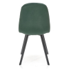 Jídelní židle Paige, zelená / černá