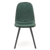 Jídelní židle Paige, zelená / černá