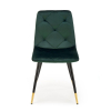 Jídelní židle Pascal, zelená / černá