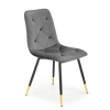 Jídelní židle Pascal, šedá / černá