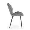 Jídelní židle Pelor, šedá / černá