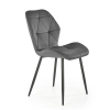 Jídelní židle Pelor, šedá / černá