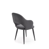 Jídelní židle Rainer, šedá / černá