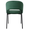 Jídelní židle Rao, zelená / černá