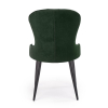 Jídelní židle Rilla, zelená / černá