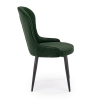 Jídelní židle Rilla, zelená / černá