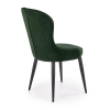 Jídelní židle Rilla, zelená / černá