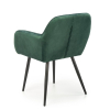 Jídelní židle Shani, zelená / černá