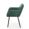 Jídelní židle Shani, zelená / černá