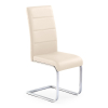 Jídelní židle Stacy, krémová / stříbrná