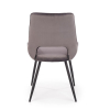 Jídelní židle Thesia, šedá / černá