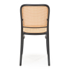 Jídelní židle Tobias, ratan / černá