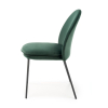 Jídelní židle Ulric, zelená / černá