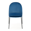 Jídelní židle Ulric, modrá / černá