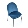 Jídelní židle Ulric, modrá / černá