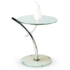 Konferenční stolek Iris, čirá / stříbrná