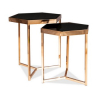 Konferenční stolek Milos, černá / zlatá