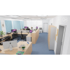 3D vizualizace Visio LUX: 2× kancelář, max. 12 pracovních míst