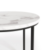 Konferenční stolek Oreo, bílá / černá