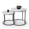 Konferenční stolek Oreo, bílá / černá