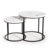 Konferenční stolek Oreo, bílá / černá