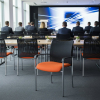 Konferenční židle John, oranžová / černá