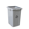 Koš na tříděný odpad bez víka, šedá