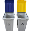 Koš na tříděný odpad bez víka, šedá