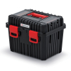 Kufr na nářadí 44,5 × 36 × 33,7 cm, vklad + přihrádky, černá