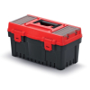 Kufr na nářadí 47,6 × 26 × 25,6 cm, přepážky, červená