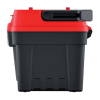 Kufr na nářadí s alu držadlem a zámky 47,6 × 26 × 25,6 cm, krabičky, červená