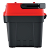 Kufr na nářadí s alu držadlem a zámky 54,8 × 27,4 × 28,6 cm, přepážky, červená