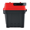 Kufr na nářadí s alu držadlem a zámky 59,4 × 28,8 × 30,8 cm, krabičky, červená