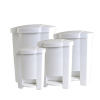 Odpadkový koš otevíraný nožním pedálem bílý 28 l, bílá