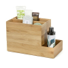 Organizér Compactor Bamboo Box, 15 x 7,5 x 6,5 cm, přírodní dřevo